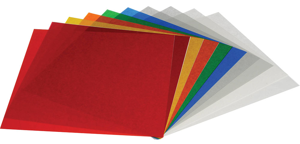 10 Color Filter Gel Set