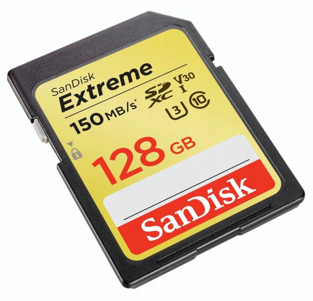 Dual 128GB SD cards 150 MB/s read V30